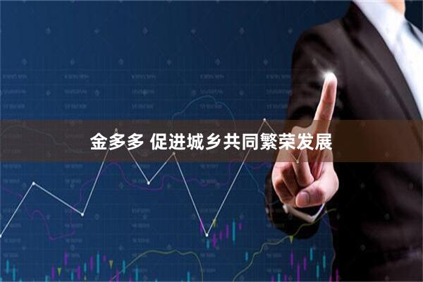 金多多 促进城乡共同繁荣发展