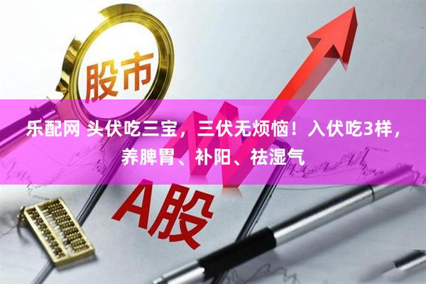 乐配网 头伏吃三宝，三伏无烦恼！入伏吃3样，养脾胃、补阳、祛湿气